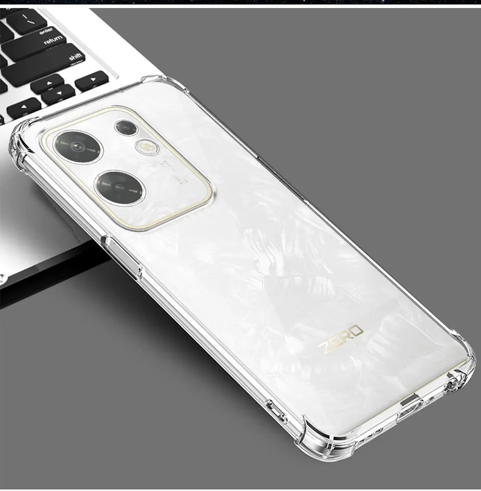 For Infinix Zero 30 4G Silicone Clear Shockproof Cover X6731B Phone Case