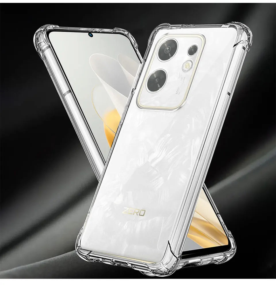 For Infinix Zero 30 4G Silicone Clear Shockproof Cover X6731B Phone Case