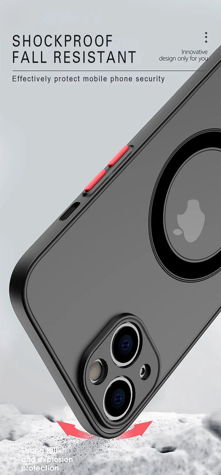 Luxury Matte Magnetic For Magsafe Wireless Charge Case For iPhone 16 15 14 13 11 12 Pro Max Mini 16 Plus XS Max XR X Armor Cover